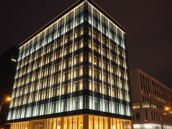 Commercial building facade