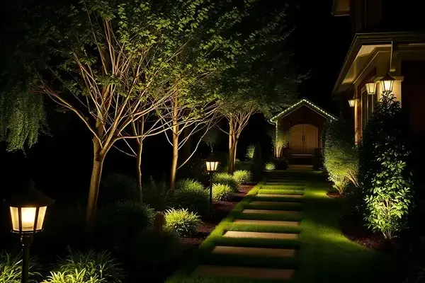 Outdoor landscape lighting